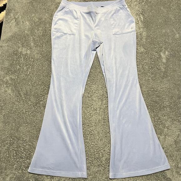 Juicy Couture Pants - Juicy Couture Pants Womens XXL (37x33) Blue Velour Velvet  Boot Flare